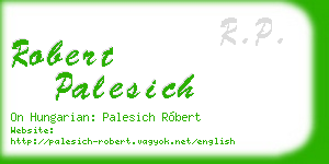 robert palesich business card