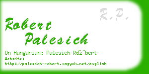 robert palesich business card